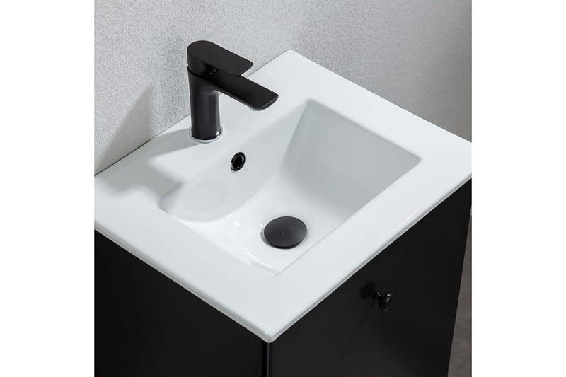 Tvättställsskåp Bathlife Svart - Oppbevaring - Oppbevaring til baderom - Servantskap & kommode