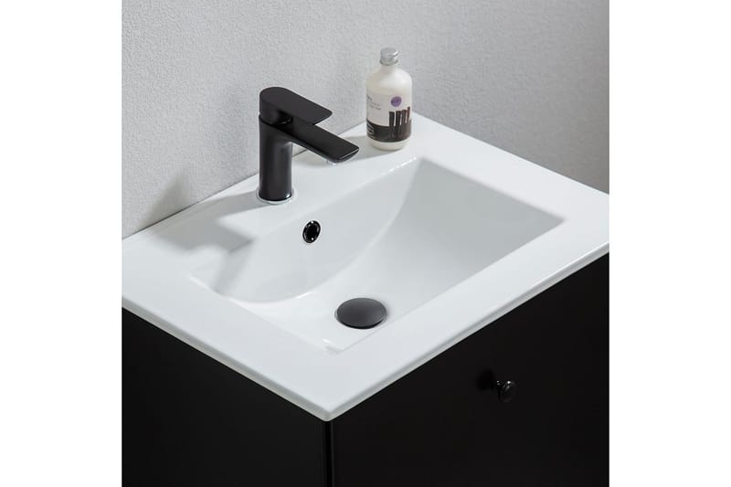 Tvättställsskåp Bathlife Svart - Oppbevaring - Oppbevaring til baderom - Servantskap & kommode