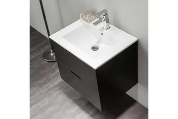Tvättställsskåp Bathlife Svart - Oppbevaring - Oppbevaring til baderom - Servantskap & kommode