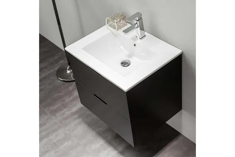 Tvättställsskåp Bathlife Svart - Oppbevaring - Oppbevaring til baderom - Servantskap & kommode