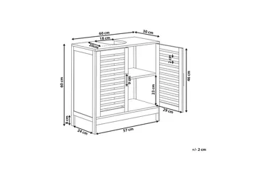 Servantskap Missoula - Oppbevaring - Oppbevaring til baderom - Veggskap & høyskap