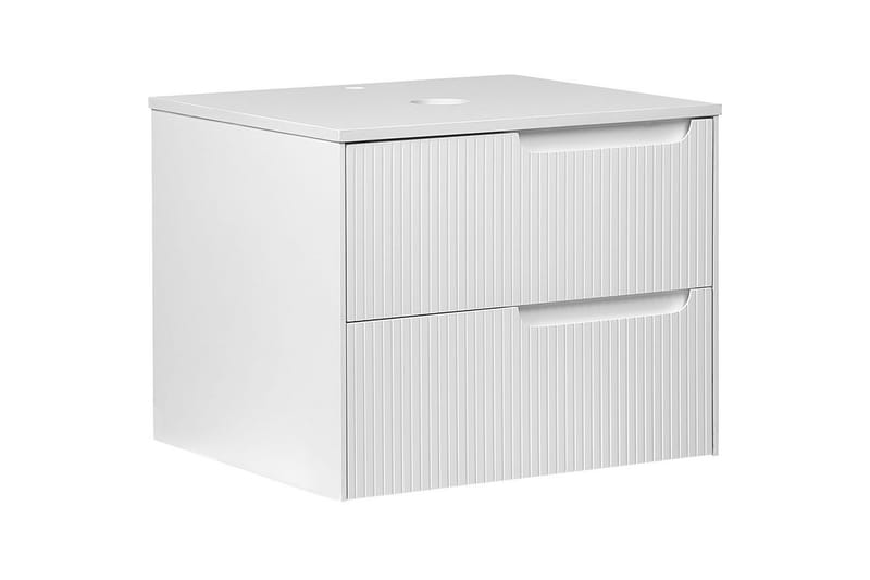 Servantskap Quintela Hvit, 60x52x48 cm - Hvit, 60x52x48 cm - Oppbevaring - Oppbevaring til baderom - Veggskap & høyskap