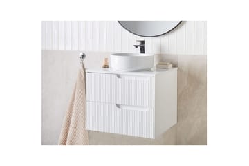 Servantskap Quintela Hvit, 60x52x48 cm - Hvit, 60x52x48 cm - Oppbevaring - Oppbevaring til baderom - Veggskap & høyskap
