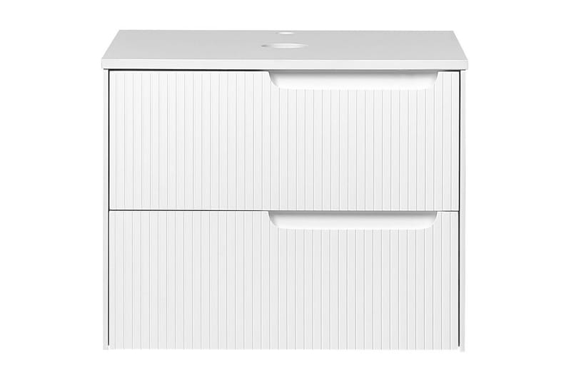 Servantskap Quintela Hvit, 60x52x48 cm - Hvit, 60x52x48 cm - Oppbevaring - Oppbevaring til baderom - Veggskap & høyskap
