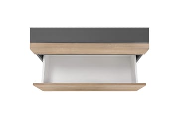 Servantskap Wisla 80x35x55 cm, Antrasitt/Eik - 80x35x55 cm, Antrasitt/Eik - Oppbevaring - Oppbevaring til baderom - Baderomsskap