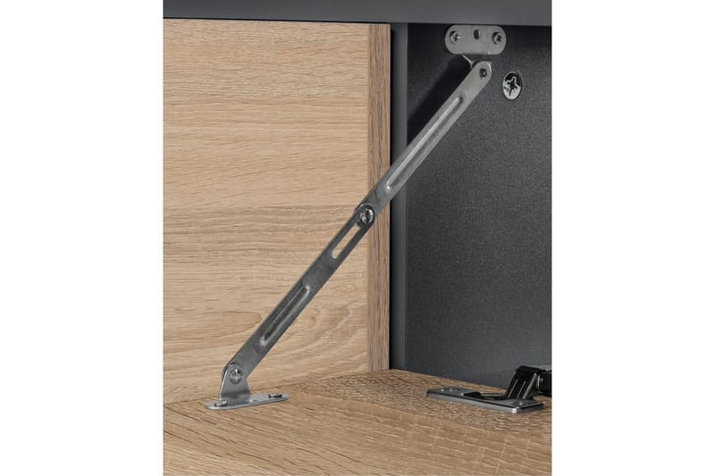 Servantskap Wisla 80x45x53 cm, Antrasitt/Eik - 80x45x53 cm, Antrasitt/Eik - Oppbevaring - Oppbevaring til baderom - Baderomsskap