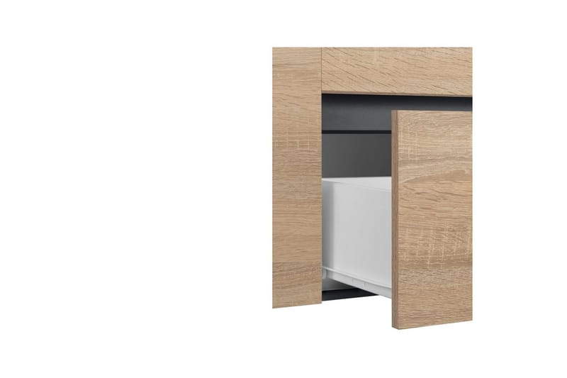 Servantskap Wisla 80x45x53 cm, Antrasitt/Eik - 80x45x53 cm, Antrasitt/Eik - Oppbevaring - Oppbevaring til baderom - Servantskap & kommode