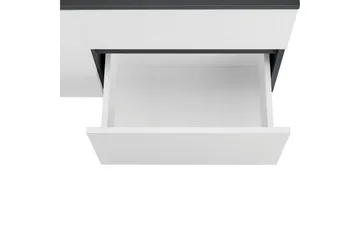 Servantskap Wisla 80x45x53 cm, Antrasitt/Hvit - 80x45x53 cm, Antrasitt/Hvit - Oppbevaring - Oppbevaring til baderom - Servantskap & kommode