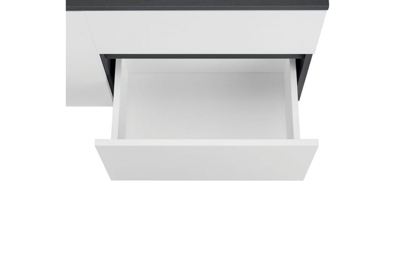 Servantskap Wisla 80x45x53 cm, Antrasitt/Hvit - 80x45x53 cm, Antrasitt/Hvit - Oppbevaring - Oppbevaring til baderom - Servantskap & kommode