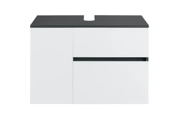 Servantskap Wisla 80x45x53 cm, Antrasitt/Hvit - 80x45x53 cm, Antrasitt/Hvit - Oppbevaring - Oppbevaring til baderom - Servantskap & kommode