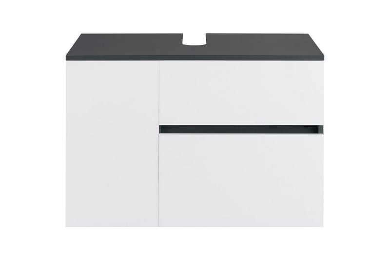 Servantskap Wisla 80x45x53 cm, Antrasitt/Hvit - 80x45x53 cm, Antrasitt/Hvit - Oppbevaring - Oppbevaring til baderom - Baderomsskap