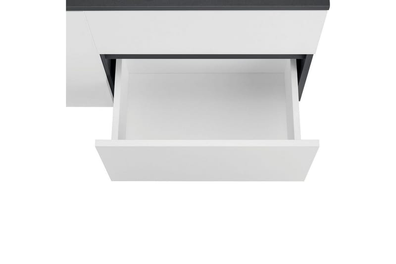 Servantskap Wisla 80x45x53 cm, Antrasitt/Hvit - 80x45x53 cm, Antrasitt/Hvit - Oppbevaring - Oppbevaring til baderom - Baderomsskap