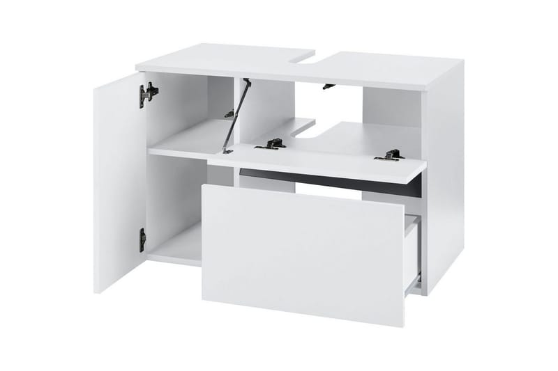 Servantskap Wisla 80x45x53 cm, Hvit - 80x45x53 cm, Hvit - Oppbevaring - Oppbevaring til baderom - Servantskap & kommode