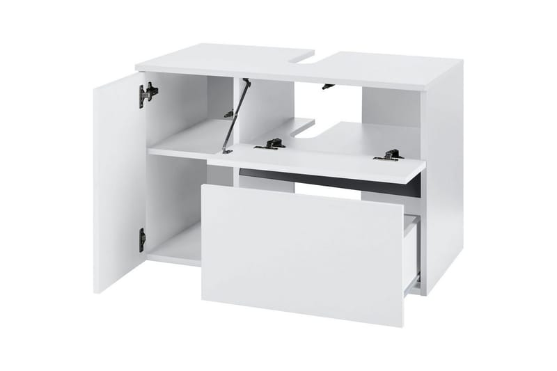 Servantskap Wisla 80x45x53 cm, Hvit - 80x45x53 cm, Hvit - Oppbevaring - Oppbevaring til baderom - Baderomsskap