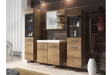 Somender Møbelsett til Bad 132 cm - Oppbevaring - Oppbevaring til baderom - Komplette møbelpakker