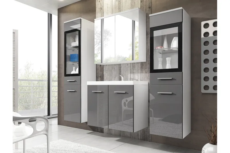 Somender Møbelsett til Bad 132 cm - Oppbevaring - Oppbevaring til baderom - Komplette møbelpakker