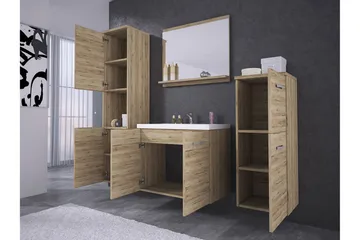 Sonaki Møbelsett til Bad 133 cm - Oppbevaring - Oppbevaring til baderom - Komplette møbelpakker