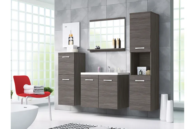 Sonaki Møbelsett til Bad 133 cm - Oppbevaring - Oppbevaring til baderom - Komplette møbelpakker