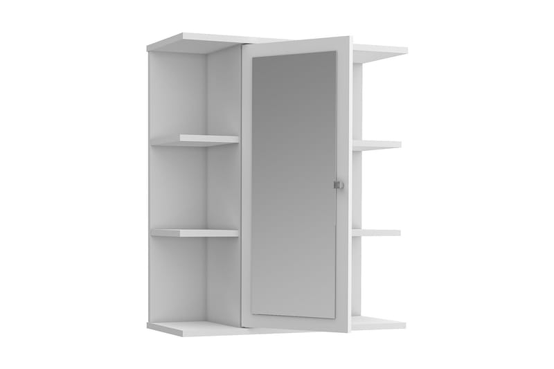 Elsassona Veggskap 26x60 cm - Hvit - Oppbevaring - Oppbevaring til baderom - Speilskap