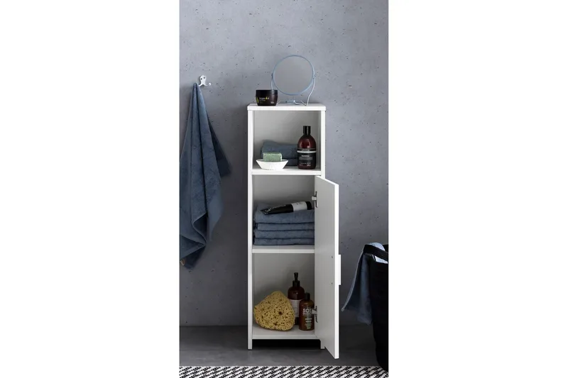 Hennon Baderomsskap 30x30 cm - Hvit - Oppbevaring - Oppbevaring til baderom - Speilskap