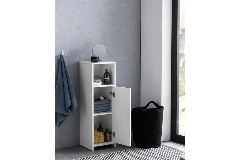 Hennon Baderomsskap 30x30 cm - Hvit - Oppbevaring - Oppbevaring til baderom - Speilskap