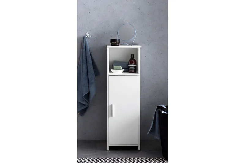 Hennon Baderomsskap 30x30 cm - Hvit - Oppbevaring - Oppbevaring til baderom - Speilskap