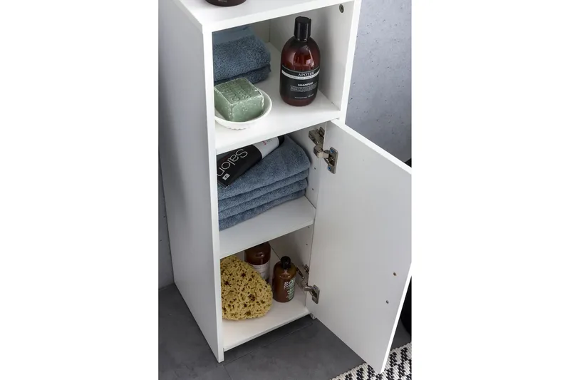 Hennon Baderomsskap 30x30 cm - Hvit - Oppbevaring - Oppbevaring til baderom - Speilskap