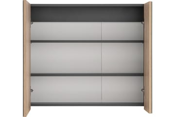 Hudnall Veggskap 2 Dører - Antrasitt/Hvit - Oppbevaring - Oppbevaring til baderom - Speilskap