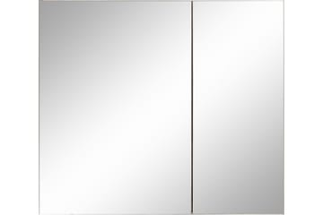 Hudnall Veggskap 2 Dører - Antrasitt/Hvit - Oppbevaring - Oppbevaring til baderom - Speilskap