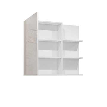 Speilskap Irvine 1 dør - Hvit Høyglans - Oppbevaring - Oppbevaring til baderom - Speilskap