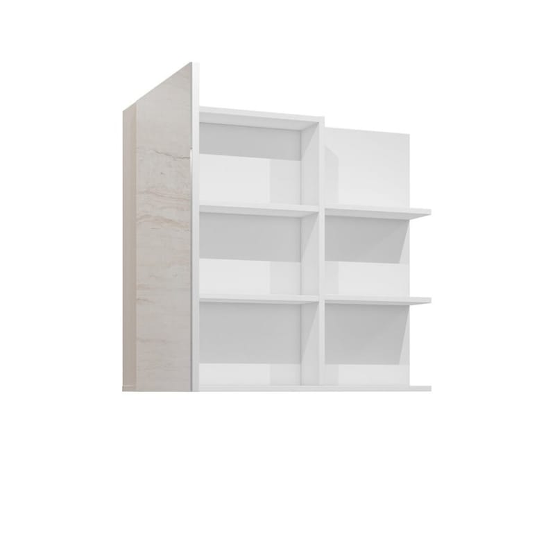 Speilskap Irvine 1 dør - Hvit Høyglans - Oppbevaring - Oppbevaring til baderom - Speilskap