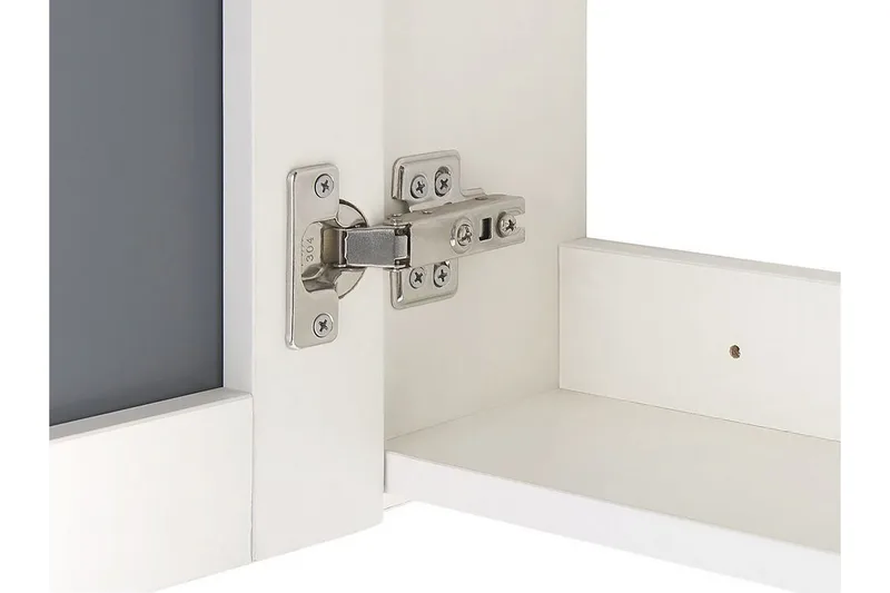 Jaramillo Skap til Badet 60 cm Speil med LED-belysning - Hvit - Oppbevaring - Oppbevaring til baderom - Speilskap