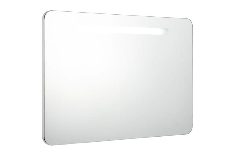 LED-speilskap til bad 80x11x55 cm - Hvit - Speilskap