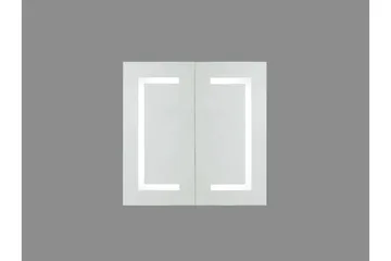 Mazarredo Skap til Badet 60 cm Speil med LED-belysning - Hvit - Oppbevaring - Oppbevaring til baderom - Speilskap