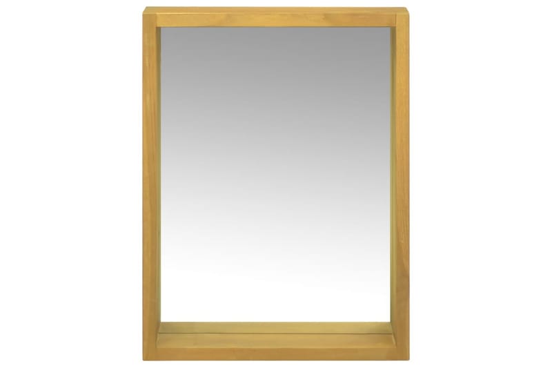 Speilskap 30x10x40 cm heltre teak - Brun - Speilskap