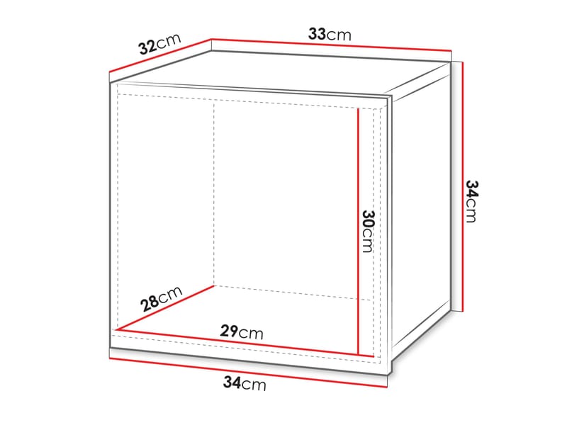 Tessan veggskap 34 cm - brun - Oppbevaring - Oppbevaring til baderom - Veggskap & høyskap