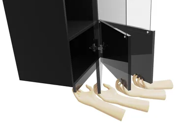 Tessan Veggskap 45 cm - brun - Oppbevaring - Oppbevaring til baderom - Veggskap & høyskap