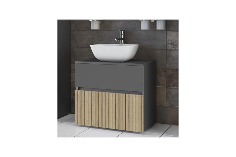 Tvättställsskåp & kommod Loft24 Tvättställsskåp Loft24 Wisla Natur - Oppbevaring - Oppbevaring til baderom - Servantskap & kommode