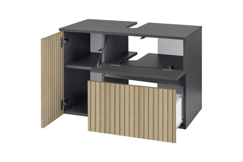 Tvättställsskåp & kommod Loft24 Wisla Tvättställsskåp 80 cm Natur - Oppbevaring - Oppbevaring til baderom - Servantskap & kommode