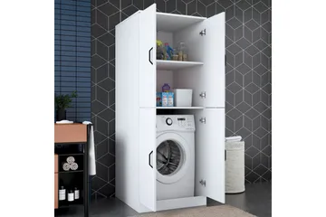 Vaskemaskinskap Ostwerwaltia Hvit - Hvit - Oppbevaring - Oppbevaring til baderom - Veggskap & høyskap