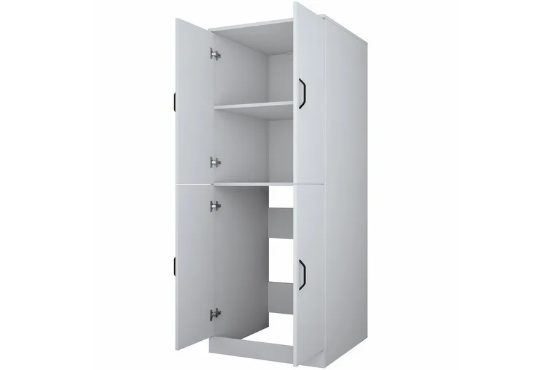 Vaskemaskinskap Ostwerwaltia Hvit - Hvit - Oppbevaring - Oppbevaring til baderom - Veggskap & høyskap