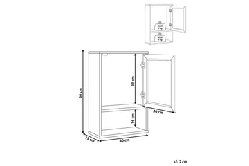 Veggeskap Rosell - Oppbevaring - Oppbevaring til baderom - Veggskap & høyskap