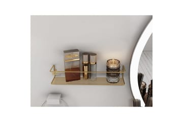 Vegghylle Moren Makyaj Rafi Gull - Gull - Oppbevaring - Oppbevaring til baderom - Baderomshyller