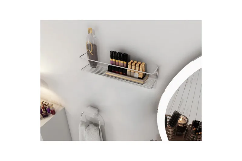 Vegghylle Moren Makyaj Rafi Krom - Krom - Oppbevaring - Oppbevaring til baderom - Baderomshyller