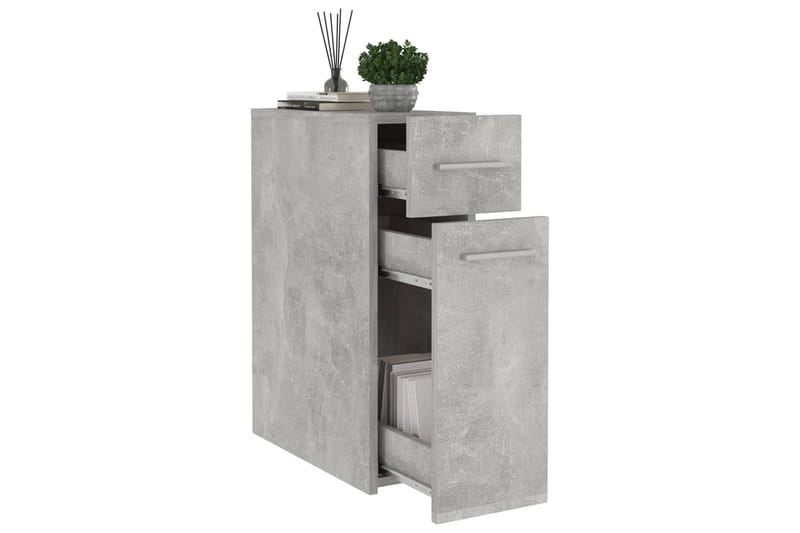 Apotekskap betonggrå 20x45,5x60 cm sponplater - Grå - Veggskap & høyskap - Baderomsskap