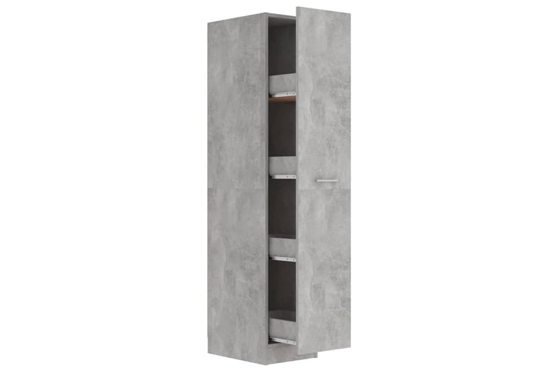 Apotekskap betonggrå 30x42,5x150 cm sponplater - Grå - Veggskap & høyskap - Baderomsskap