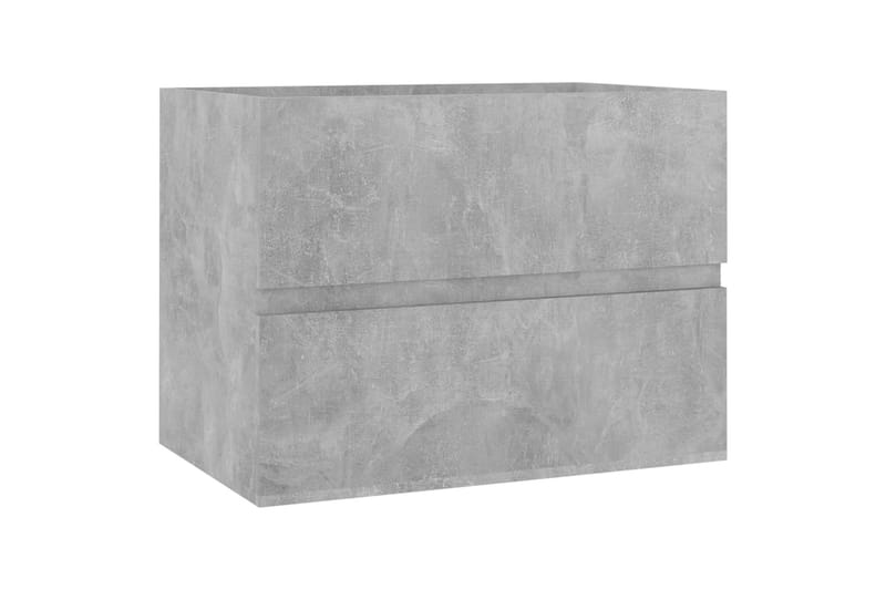 Baderomsmøbler 2 stk betonggrå sponplate - Grå - Veggskap & høyskap - Baderomsskap