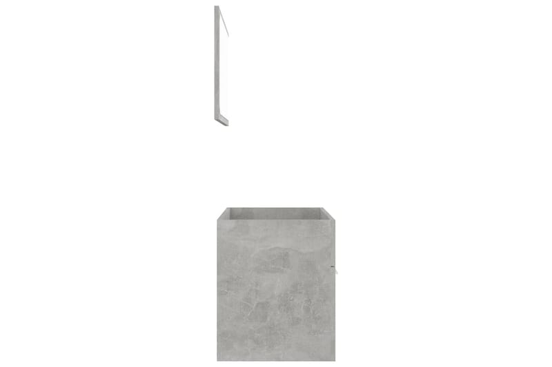 Baderomsmøbler 2 stk grå sponplate - Grå - Veggskap & høyskap - Baderomsskap