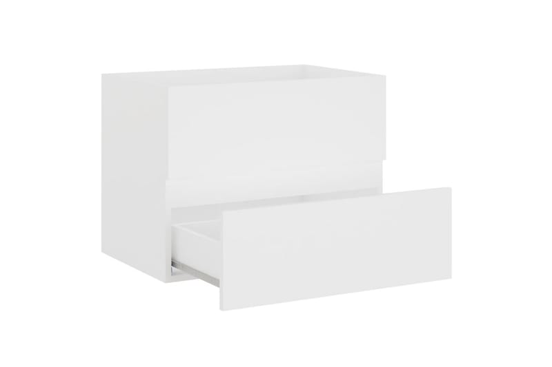 Baderomsmøbler 2 stk hvit sponplate - Hvit - Veggskap & høyskap - Baderomsskap