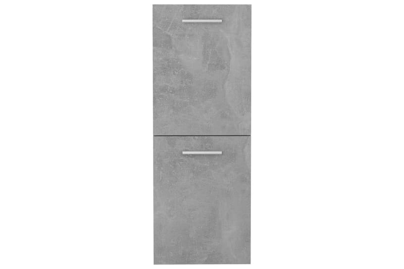 Baderomsskap betonggrå 30x30x80 cm sponplate - Grå - Veggskap & høyskap - Baderomsskap